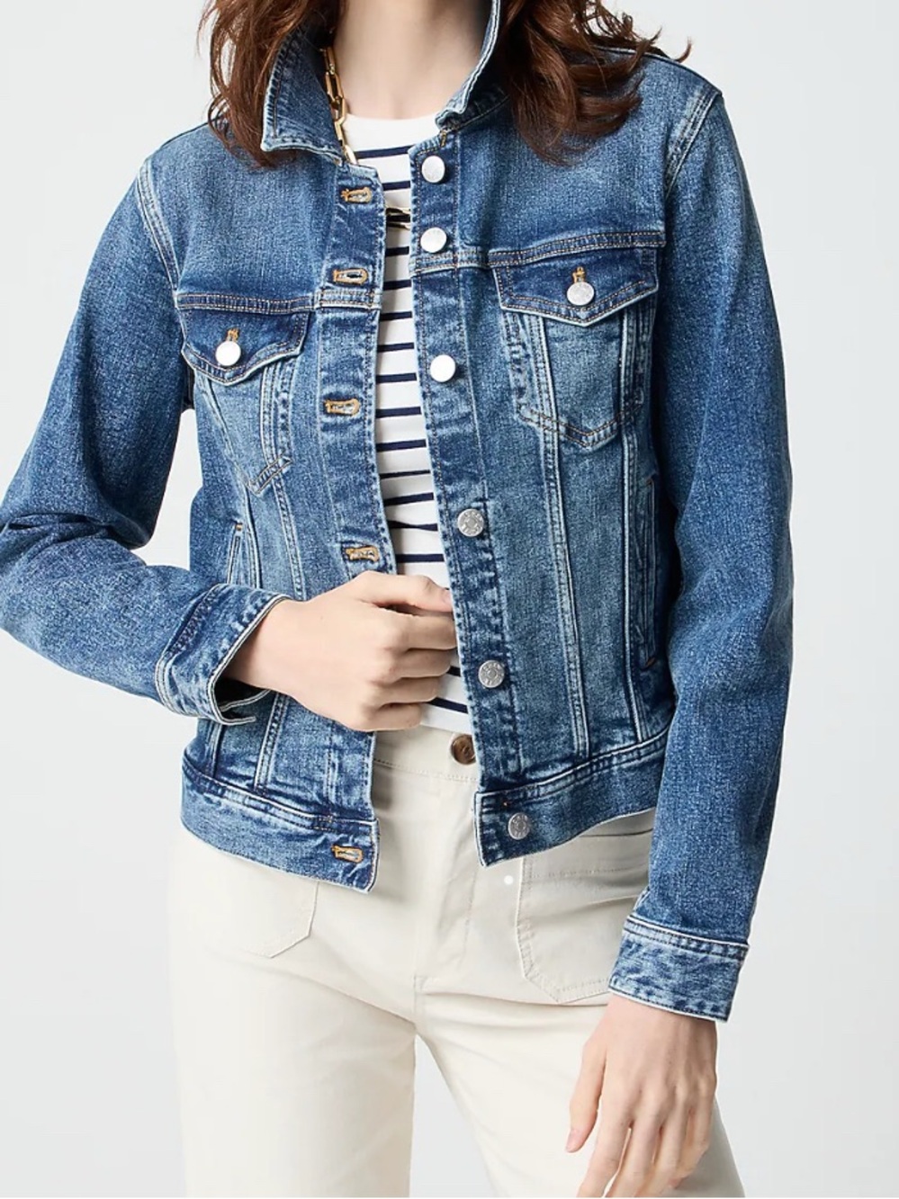 J. Crew Classic Blue Denim Women’s Jacket, XXL Like New